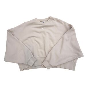 Nike Women's Beige Crew Neck Sweater